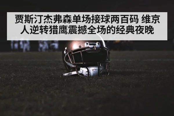 贾斯汀杰弗森单场接球两百码 维京人逆转猎鹰震撼全场的经典夜晚